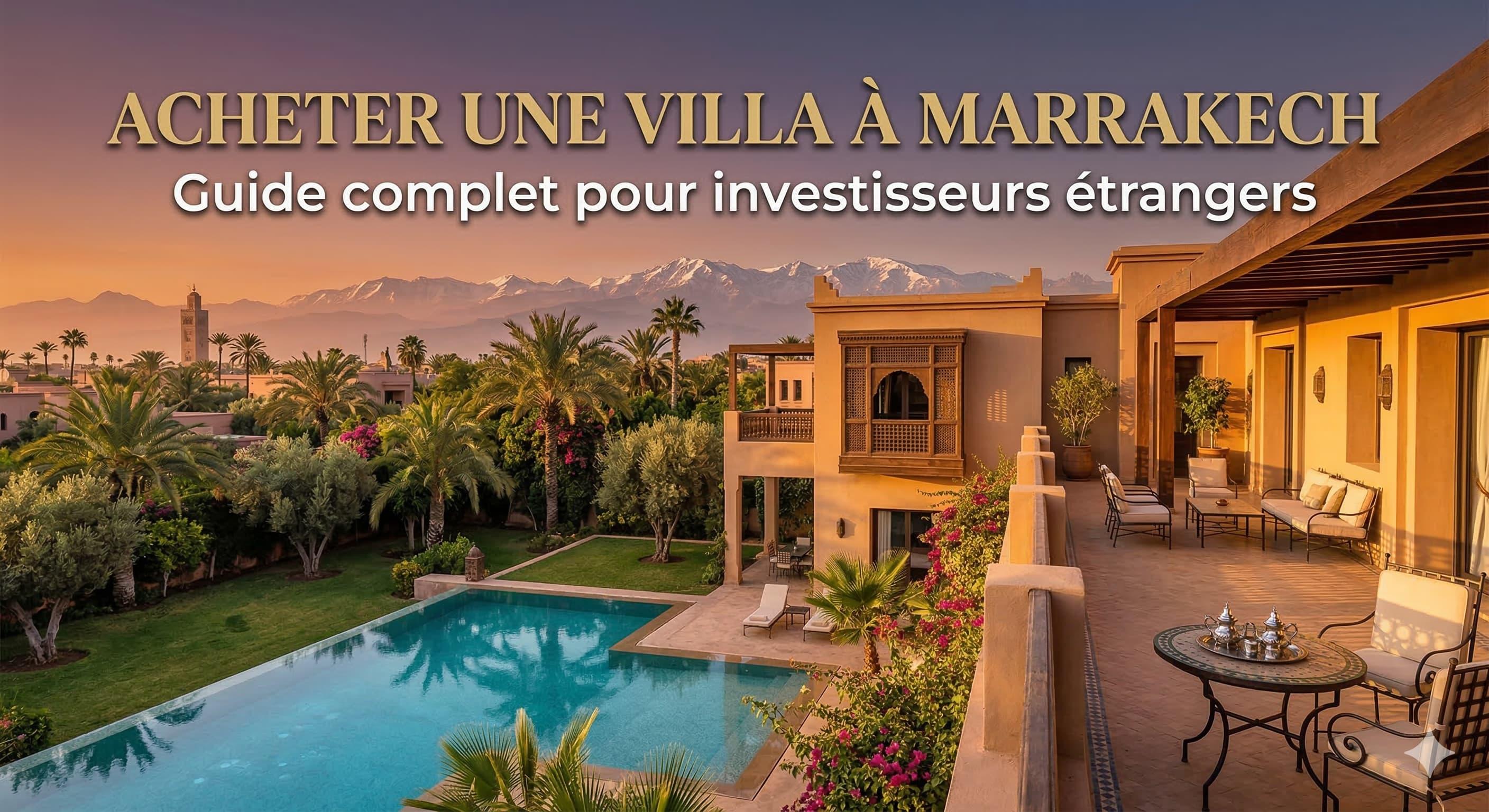 Acheter une villa à Marrakech : guide complet pour investisseurs étrangers