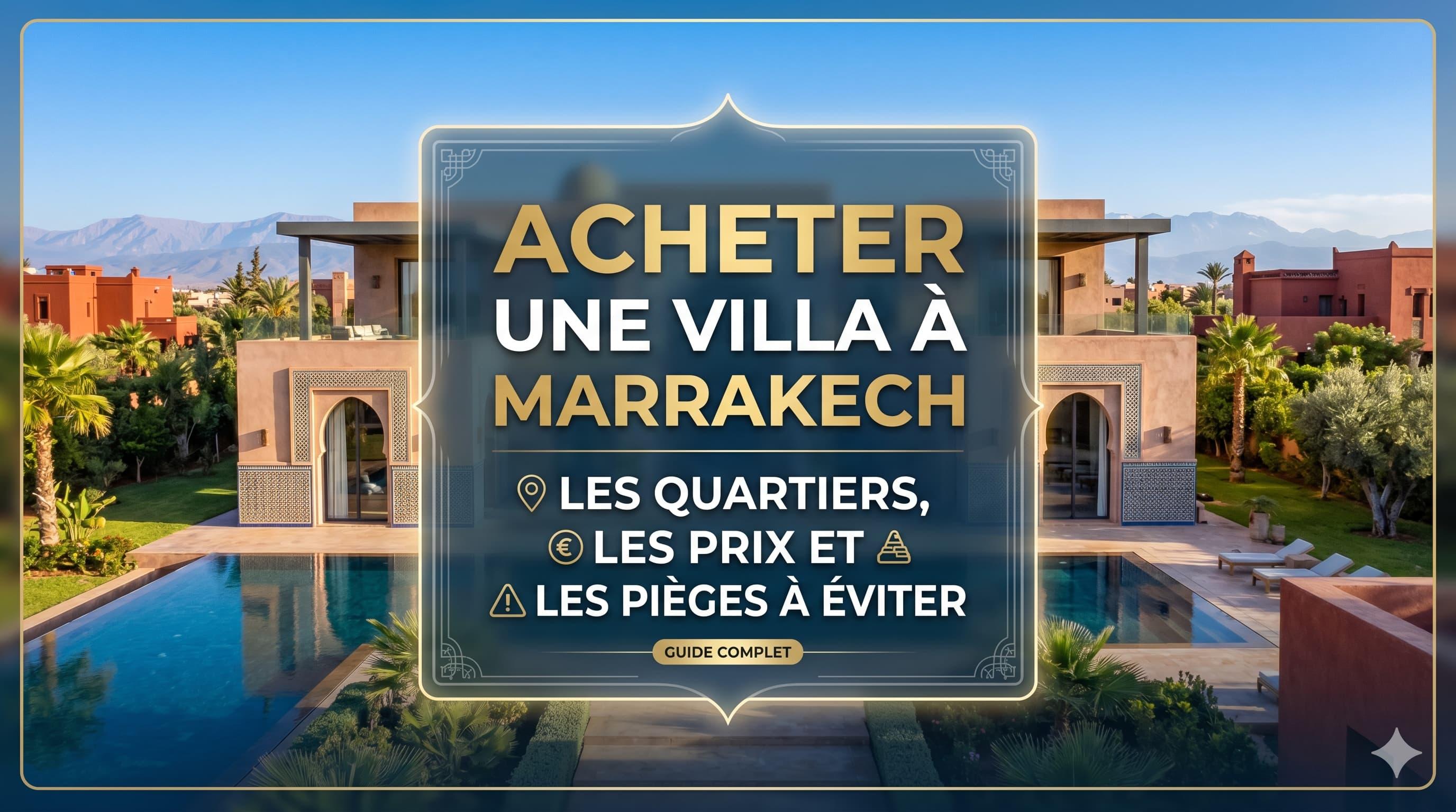 Acheter une Villa à Marrakech : Les Quartiers, les Prix et les Pièges à Éviter