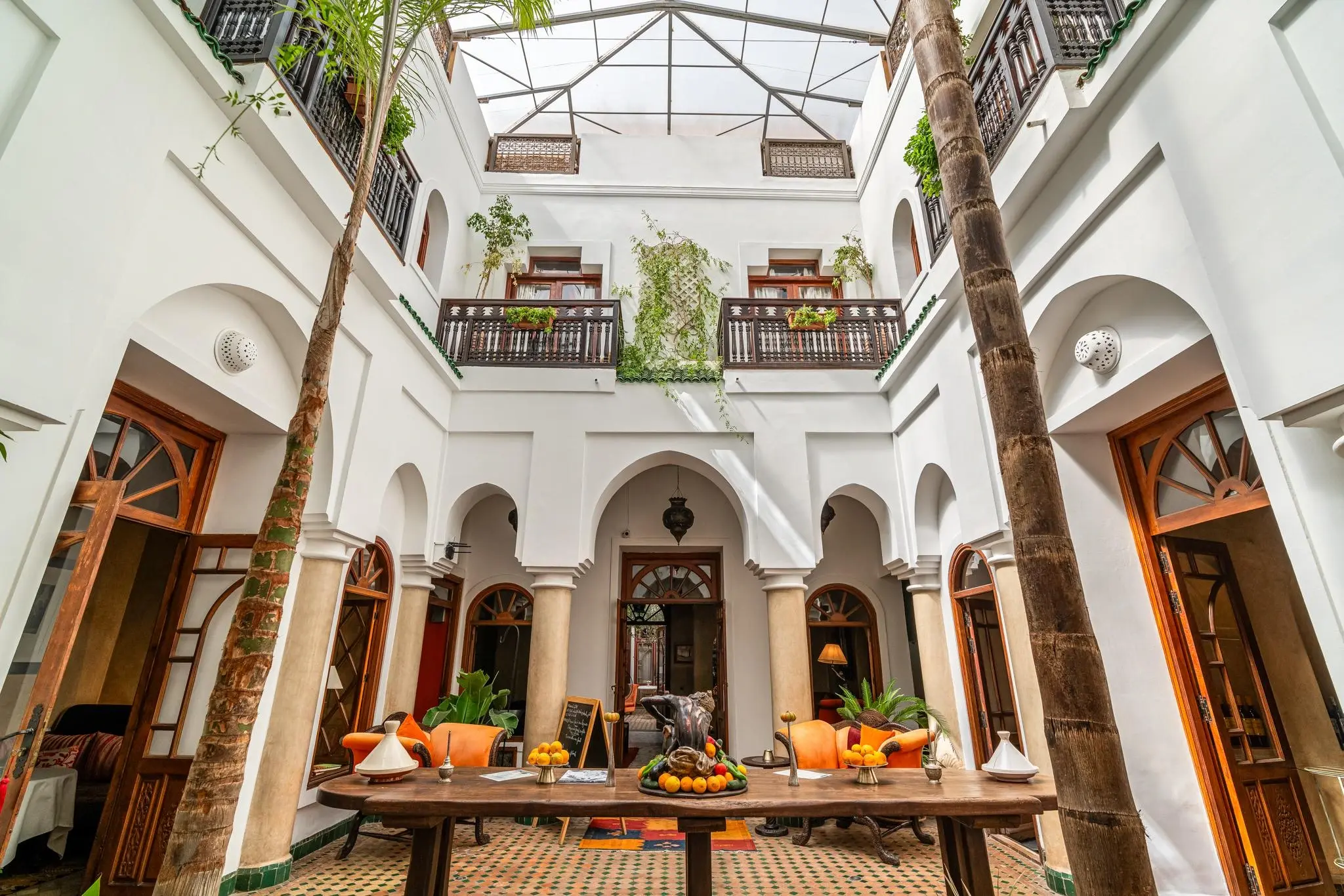 Patio de riad à Marrakech